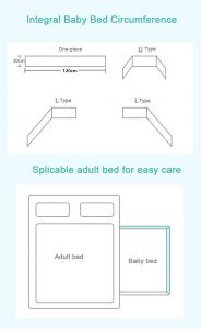 250/200/120/60cm Baby Bed Bumper