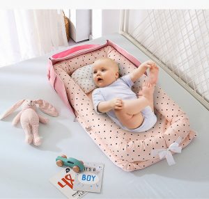 Portable Baby Travel Crib with Pillow