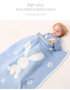 Super Soft Knitted Baby Blanket & Swaddle