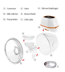 LCD Automatic Wearable Electric Breast Pump