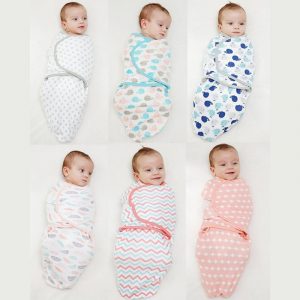 100% Cotton Newborn Baby Swaddle & Wrap