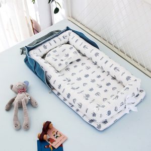 Portable Baby Travel Crib with Pillow