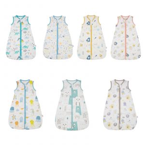 Cartoon Double Zippers Thin Sleeping Swaddle