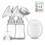 USB Electric Breast Pumps with Baby Milk Bottle