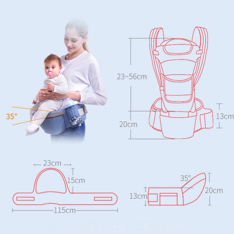 Ergonomic Front Facing Baby Travel Hip Seat Carrier