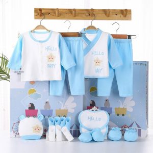 18pcs 100% Cotton Baby Clothes Set