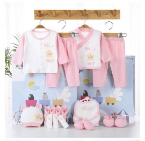 18pcs 100% Cotton Baby Clothes Set