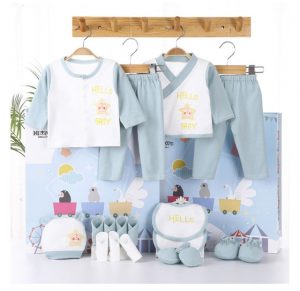 18pcs 100% Cotton Baby Clothes Set