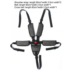 5 Points Portable & Adjustable Baby Safety Stroller / Car Seat Belt