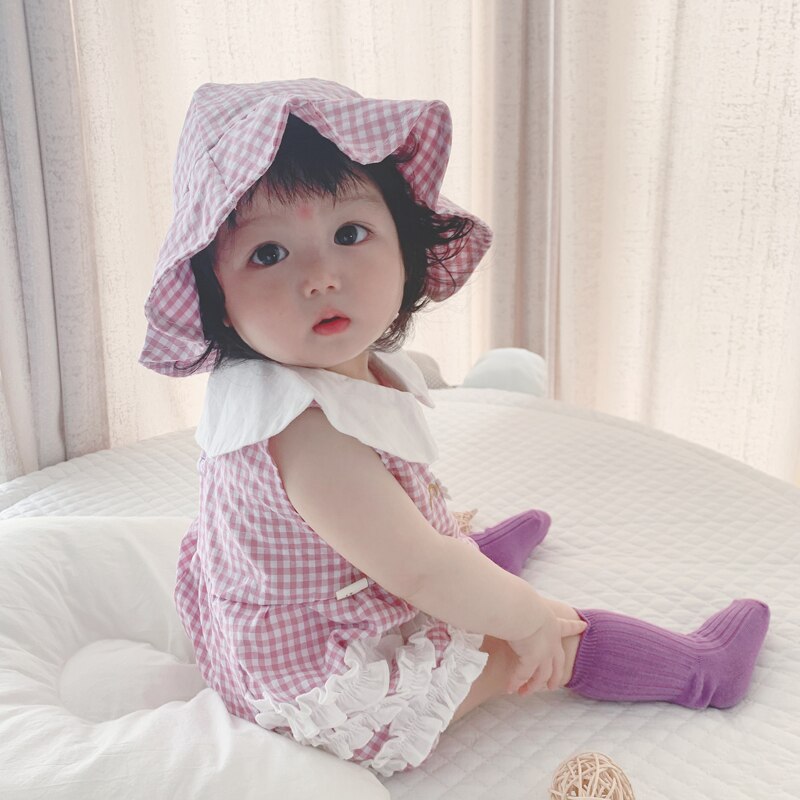 Korean Style Baby Girl Cotton Jumpsuit & Romper