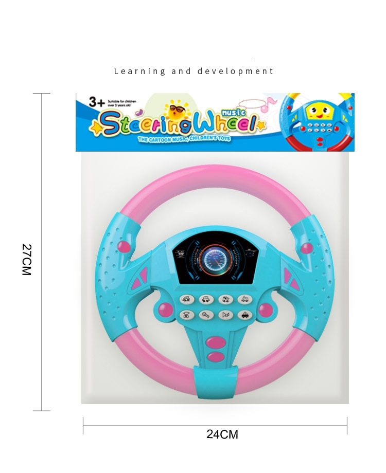 Electric Simulation Steering Wheel Toy with lighting & Sound