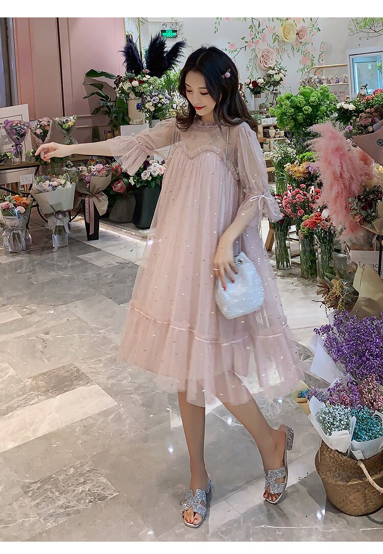 Elegant Chiffon Maternity Dress