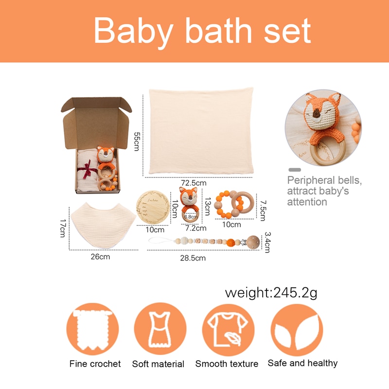 Baby Bath & Towel Gift Set