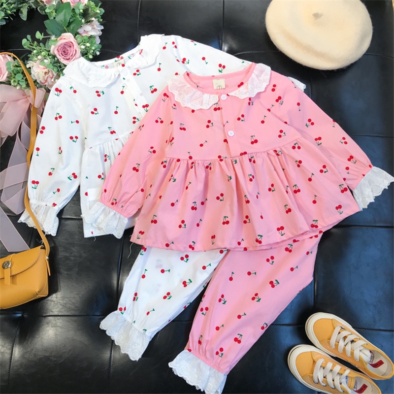 Summer Cotton Pajamas Sets for Girls