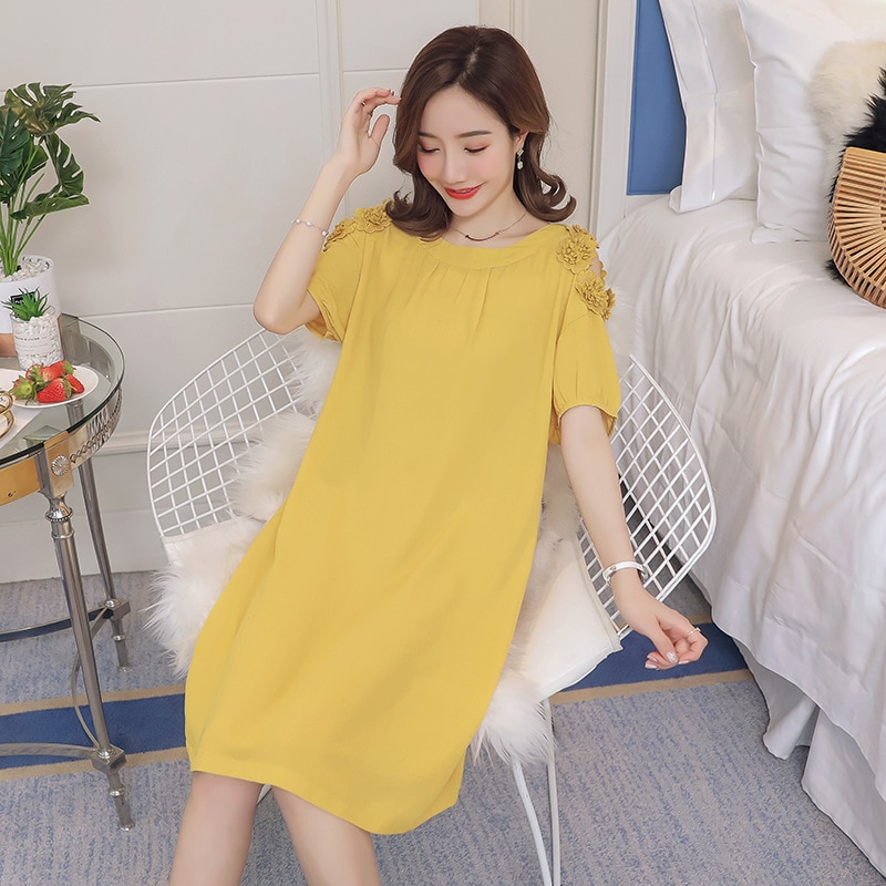 Korean Style Summer Maternity Dress